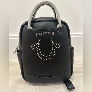 Brand New True Religion Black Studded Backpack